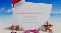 Desktop Screenshot of coronadoholidaycup.com
